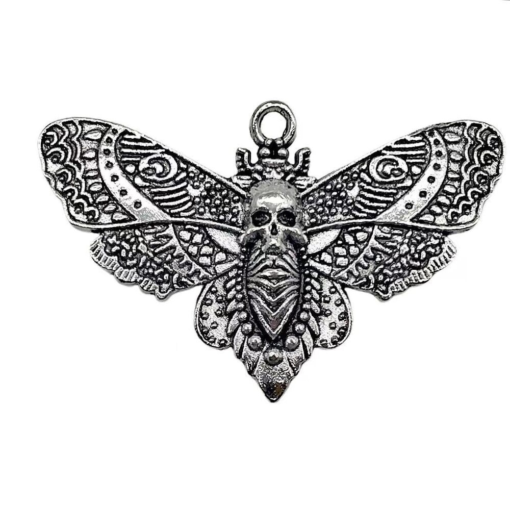 8998 10pcHalloween Charms Moth Charms Bulk Goth Moth Charm Halloween Charms